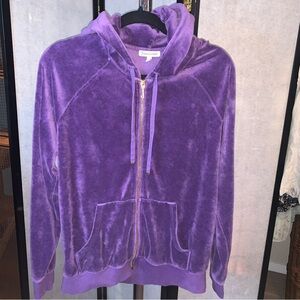 94. Juicy Couture Purple Velour Zip Up Hoodie